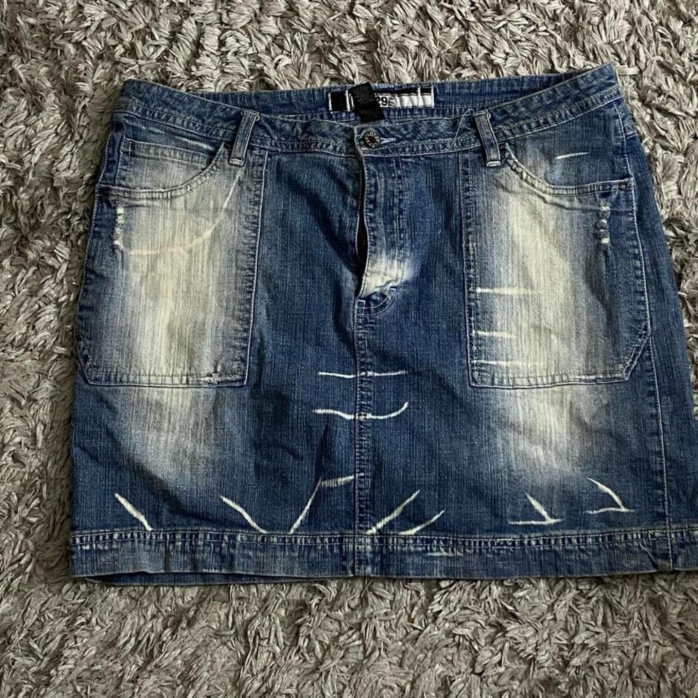 Y2K Lot29 denim mini skirt